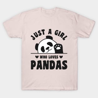 Just a Girl Who Loves Pandas T-Shirt